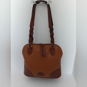 St.John's Bay Two Tone Leather Brown with Shoulder Straps